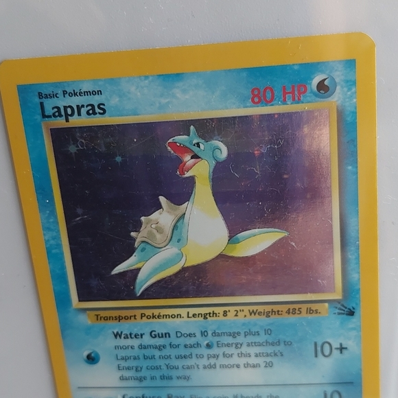 Rare Pokemon LAPRAS 10/62 1999 Jungle - Picture 2 of 11